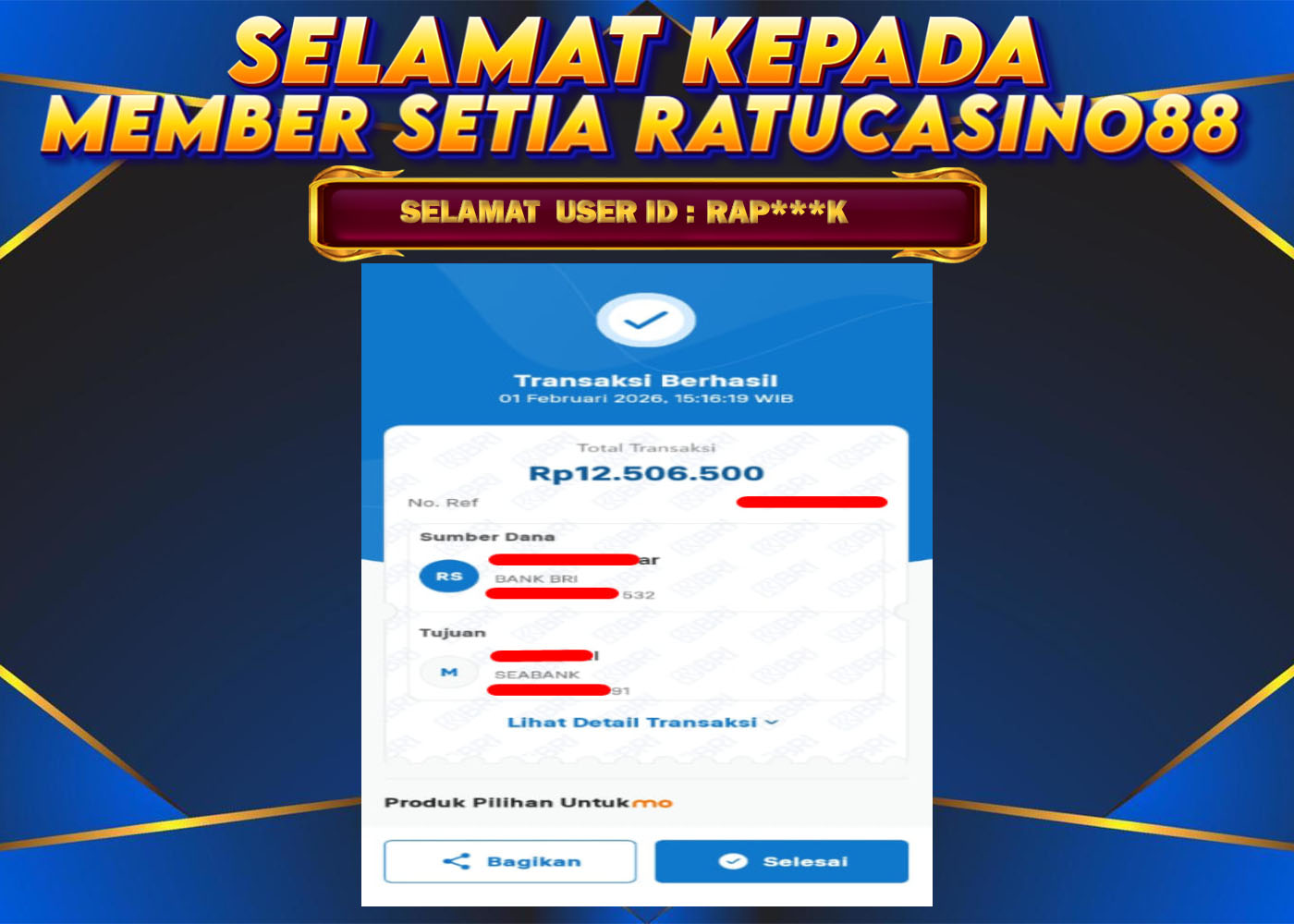 WITHDRAWAL MEMBER 213